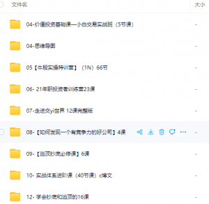 无为教学 课程-盘口资讯